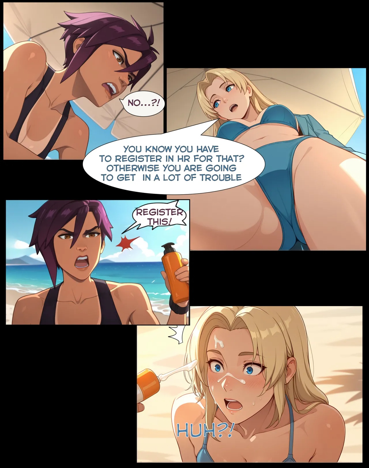 Dispatch Beach Porn Comics english 05