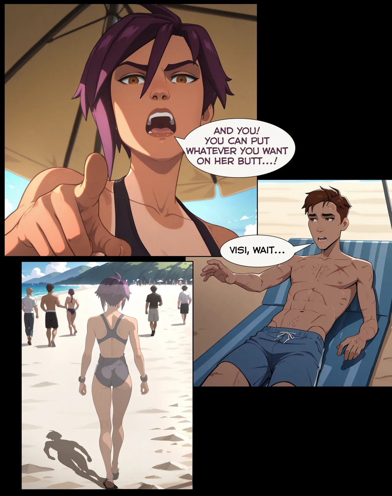 Dispatch Beach Porn Comics english 06