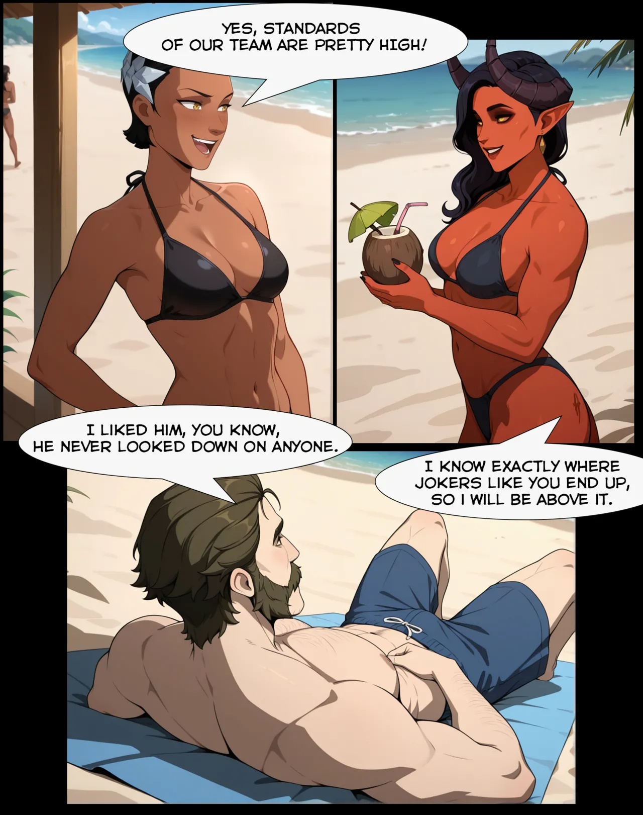 Dispatch Beach Porn Comics english 09