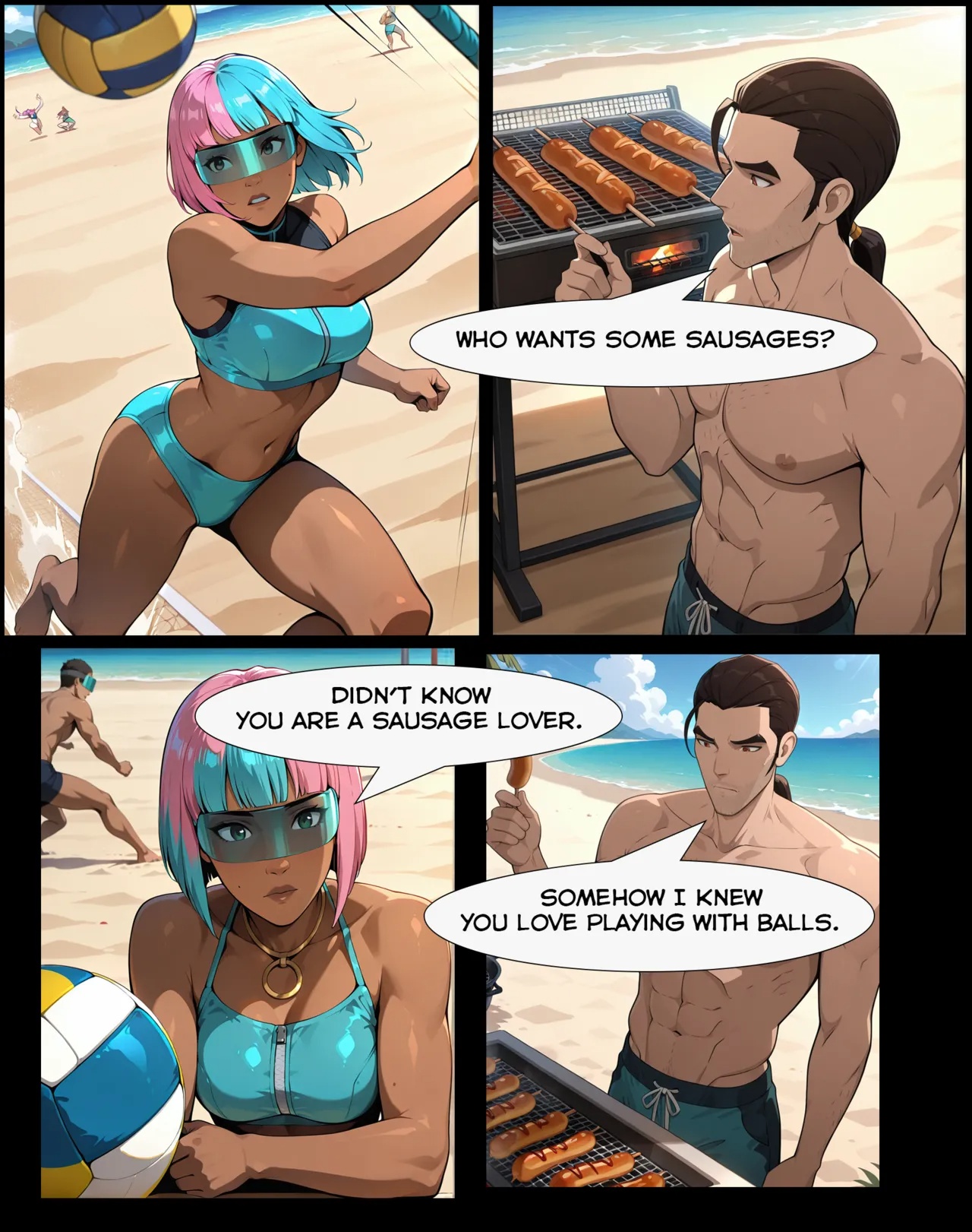Dispatch Beach Porn Comics english 10