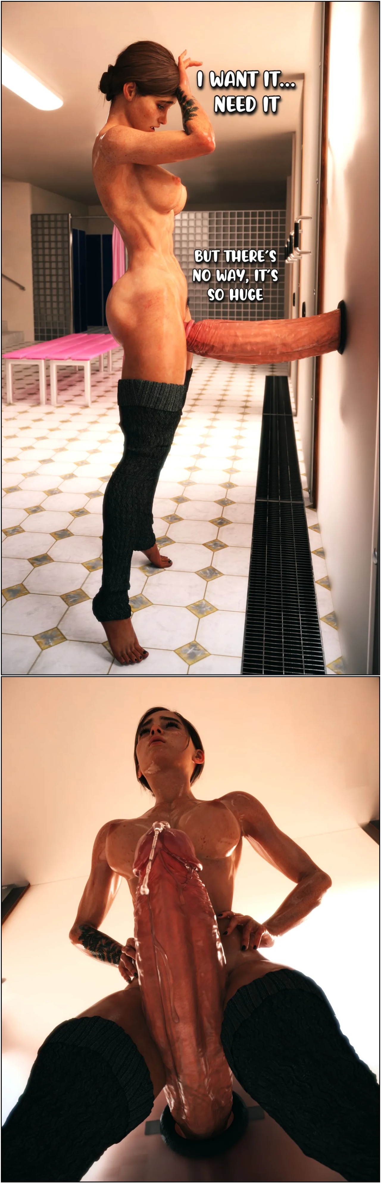 Ellie & Dina At The Gloryhole Porn Comics english 11