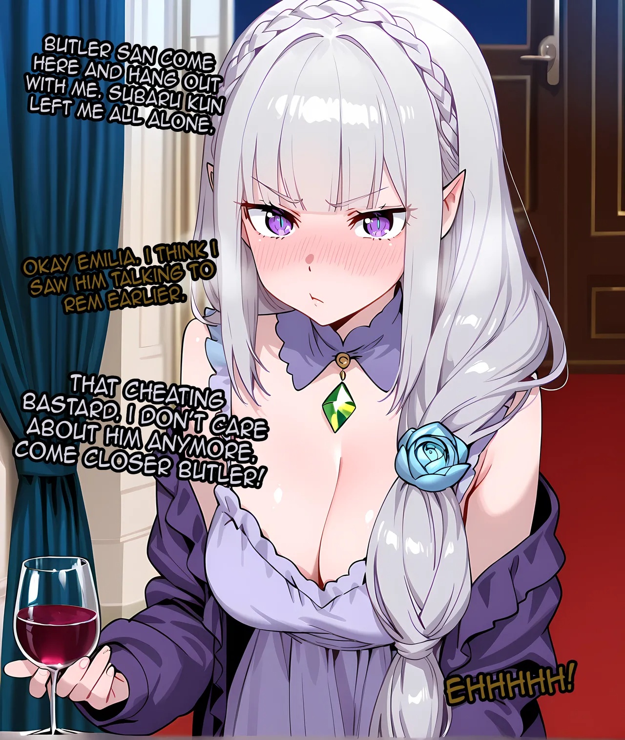 Emilia Gets Sick Of Subaru Flirting With Rem So She Gets Payback Porn Comics english 02