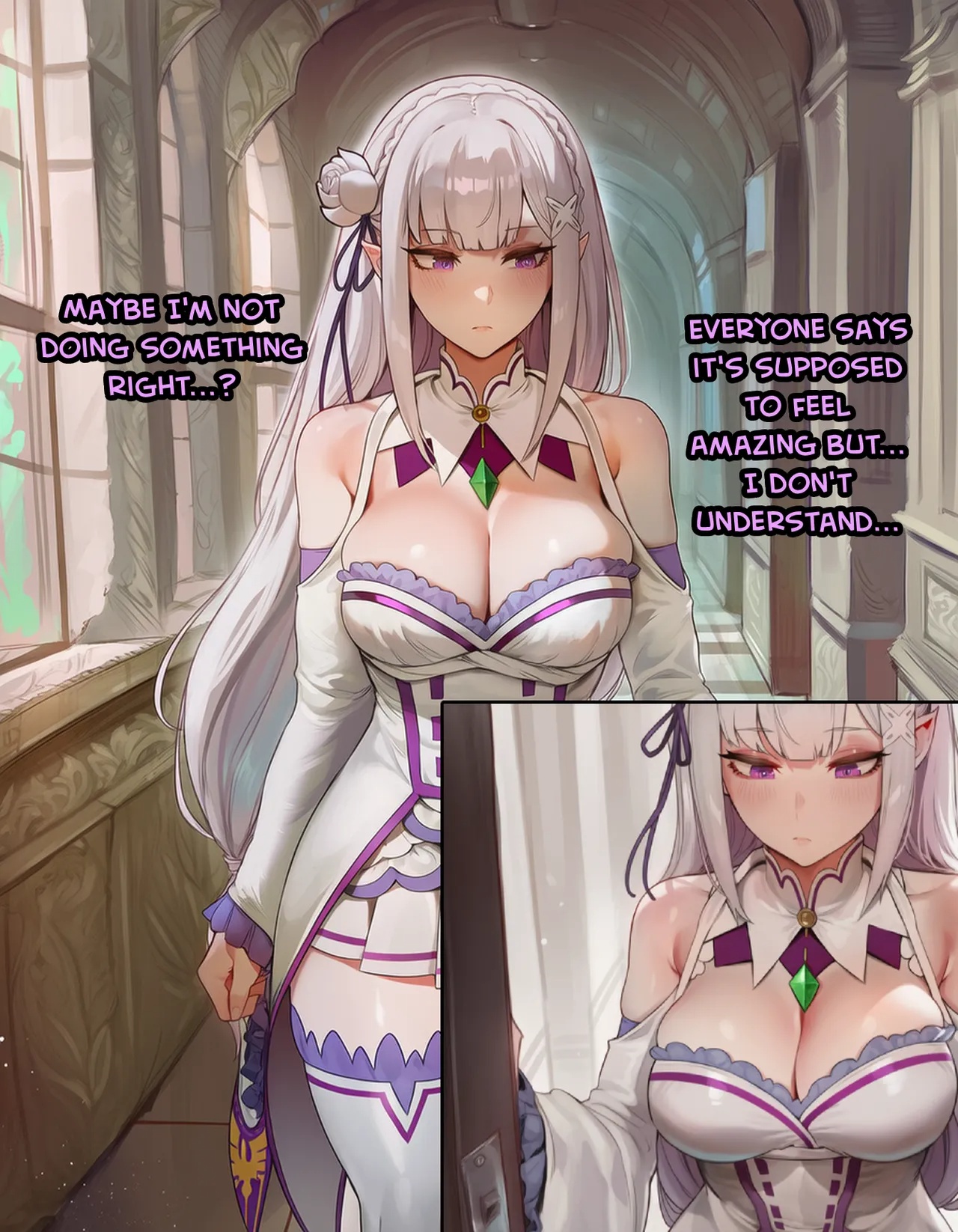 Emilia's First Time Porn Comics english 04