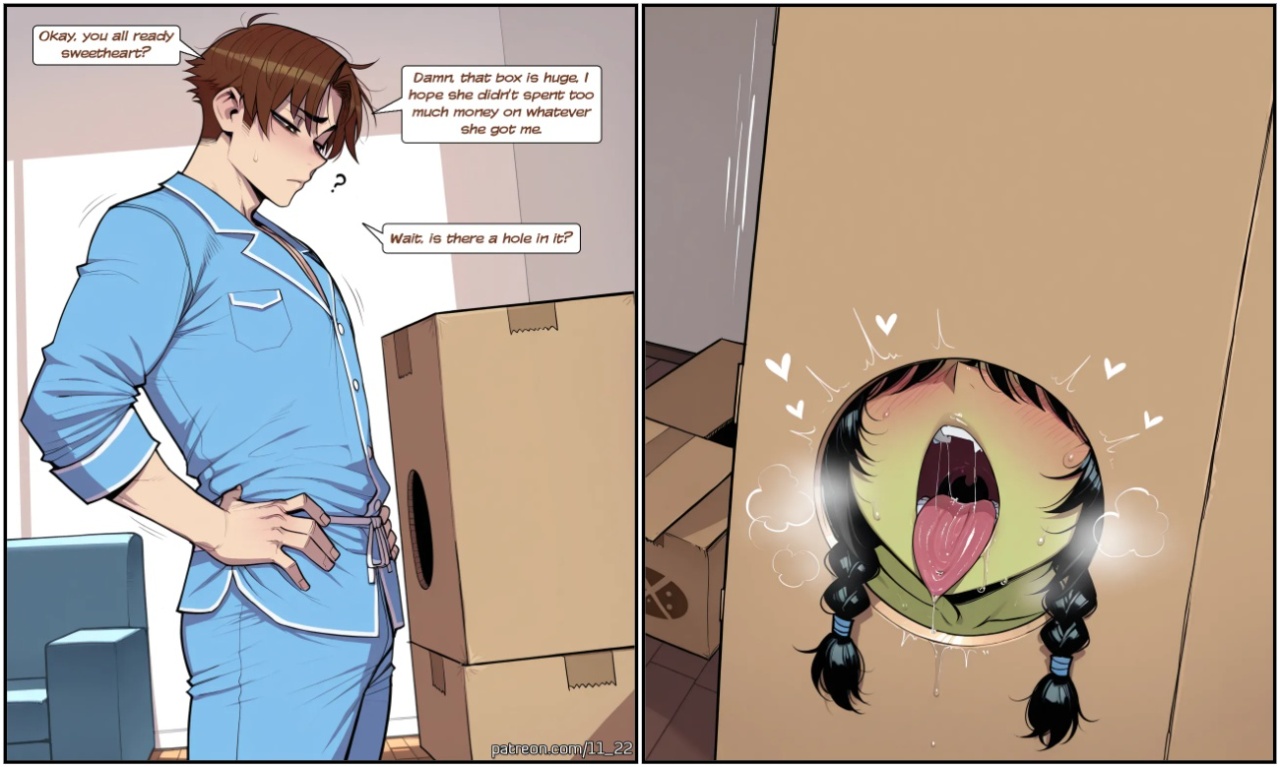 Goblin Girl Requester OC Cardboard Box Porn Comics english 02