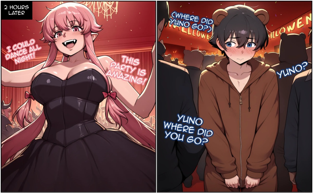 Halloween Party: Yuno Gasai Porn Comics english 02
