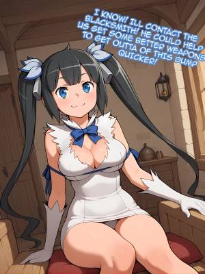 Hestia Becomes The Black Smiths Concubine! Porn Comics english 04