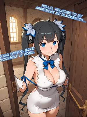 Hestia Becomes The Black Smiths Concubine! Porn Comics english 05