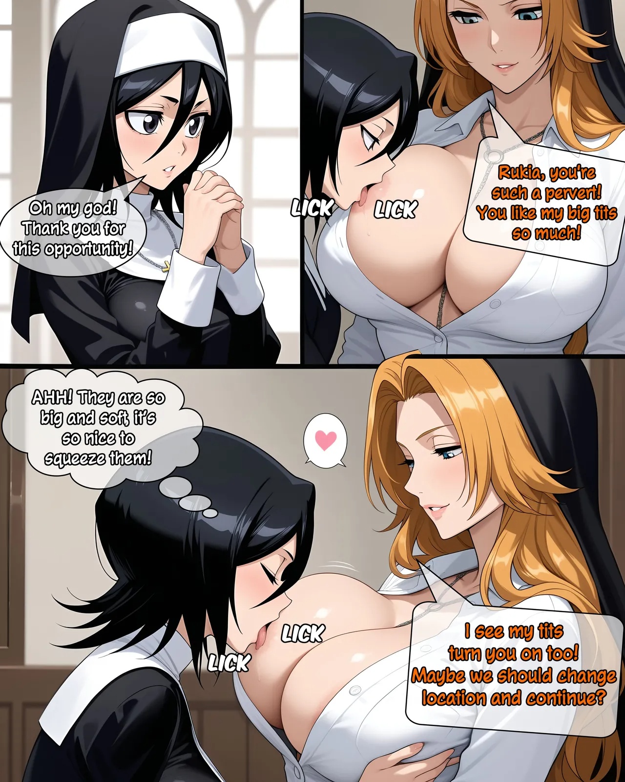 KARAKURA WHORES Part 4: The Depraved Nun Porn Comics english 07