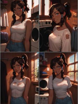 Korra's Wash Day Porn Comics english 02