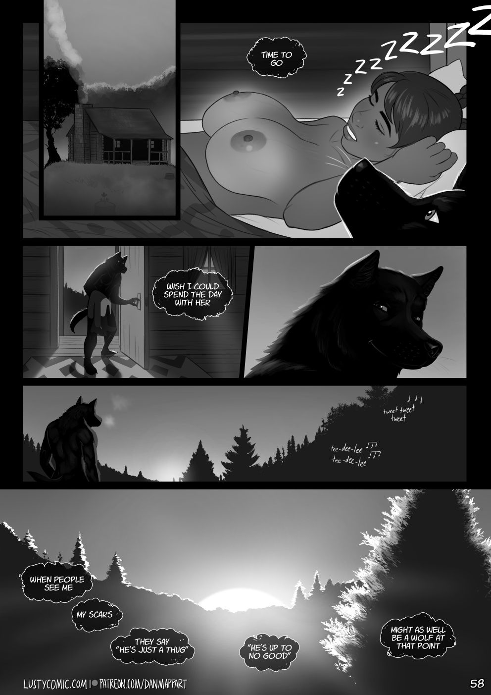 Lusty And The Big Bad Werewolf  Porn Comics english 56