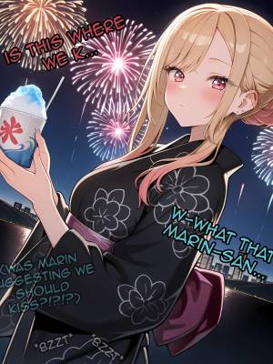 Marin Sneaks Off During Her Date With Gojo To Meet With Her Sex Friend! Porn Comics english 02