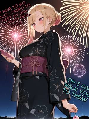 Marin Sneaks Off During Her Date With Gojo To Meet With Her Sex Friend! Porn Comics english 03