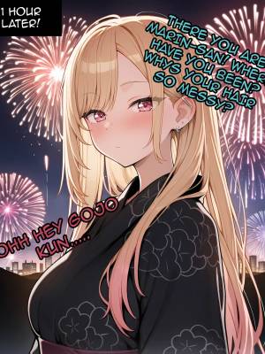 Marin Sneaks Off During Her Date With Gojo To Meet With Her Sex Friend! Porn Comics english 17