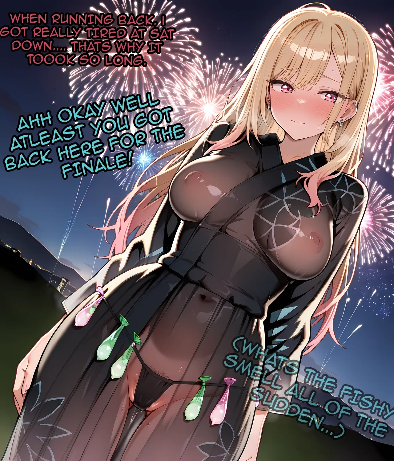 Marin Sneaks Off During Her Date With Gojo To Meet With Her Sex Friend! Porn Comics english 18