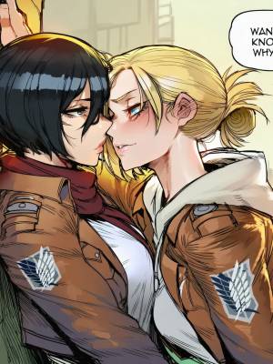 Mikasa Ackerman x Annie Leonheart Porn Comics english 03