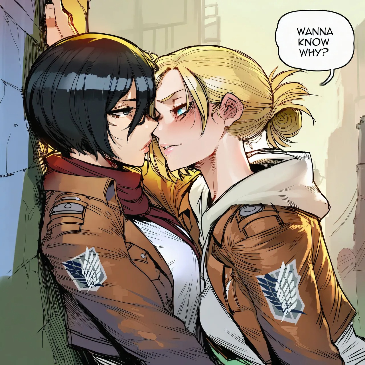 Mikasa Ackerman x Annie Leonheart Porn Comics english 03