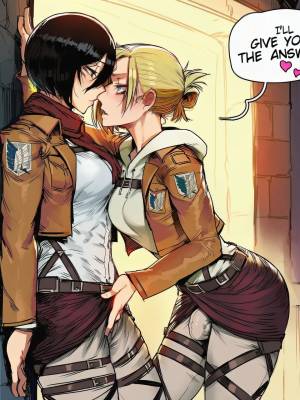 Mikasa Ackerman x Annie Leonheart Porn Comics english 04