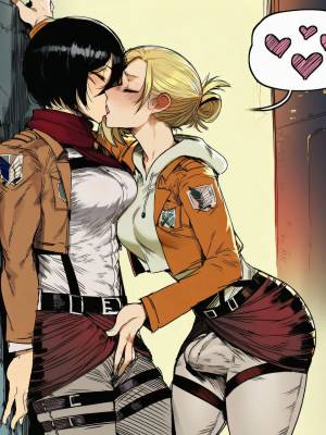 Mikasa Ackerman x Annie Leonheart Porn Comics english 05