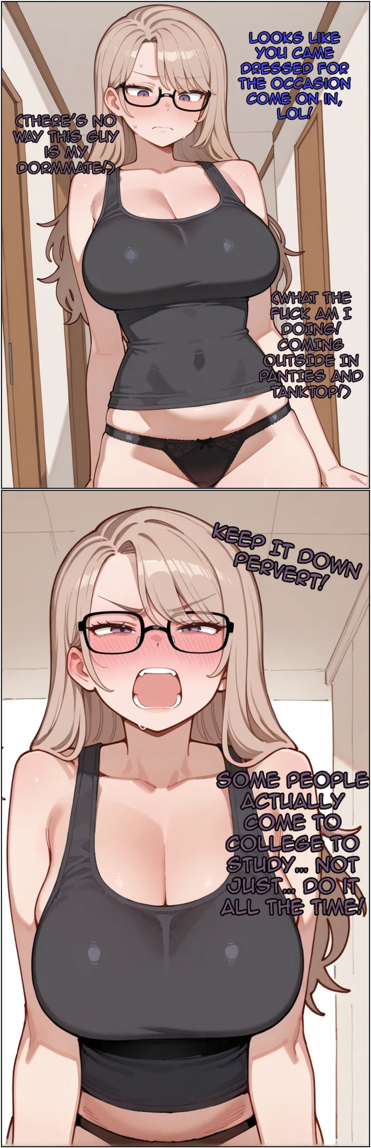 Misaki Takes a Liking To Her "Noisy" Dormmate Porn Comics english 08