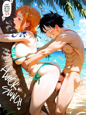 Pirate King's Claim: Nami's Trembling Surrender 