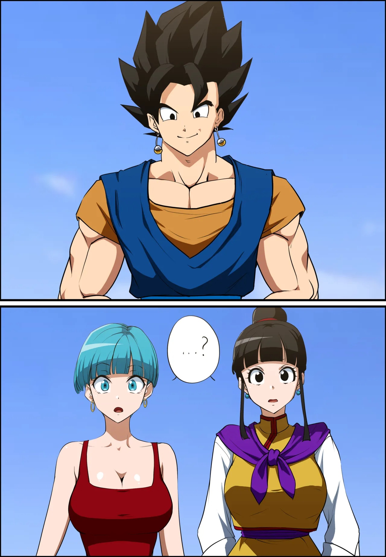 Vegetto x Chichi x Bulma Porn Comics english 05