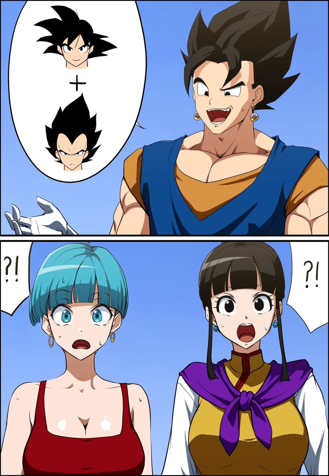 Vegetto x Chichi x Bulma Porn Comics english 06