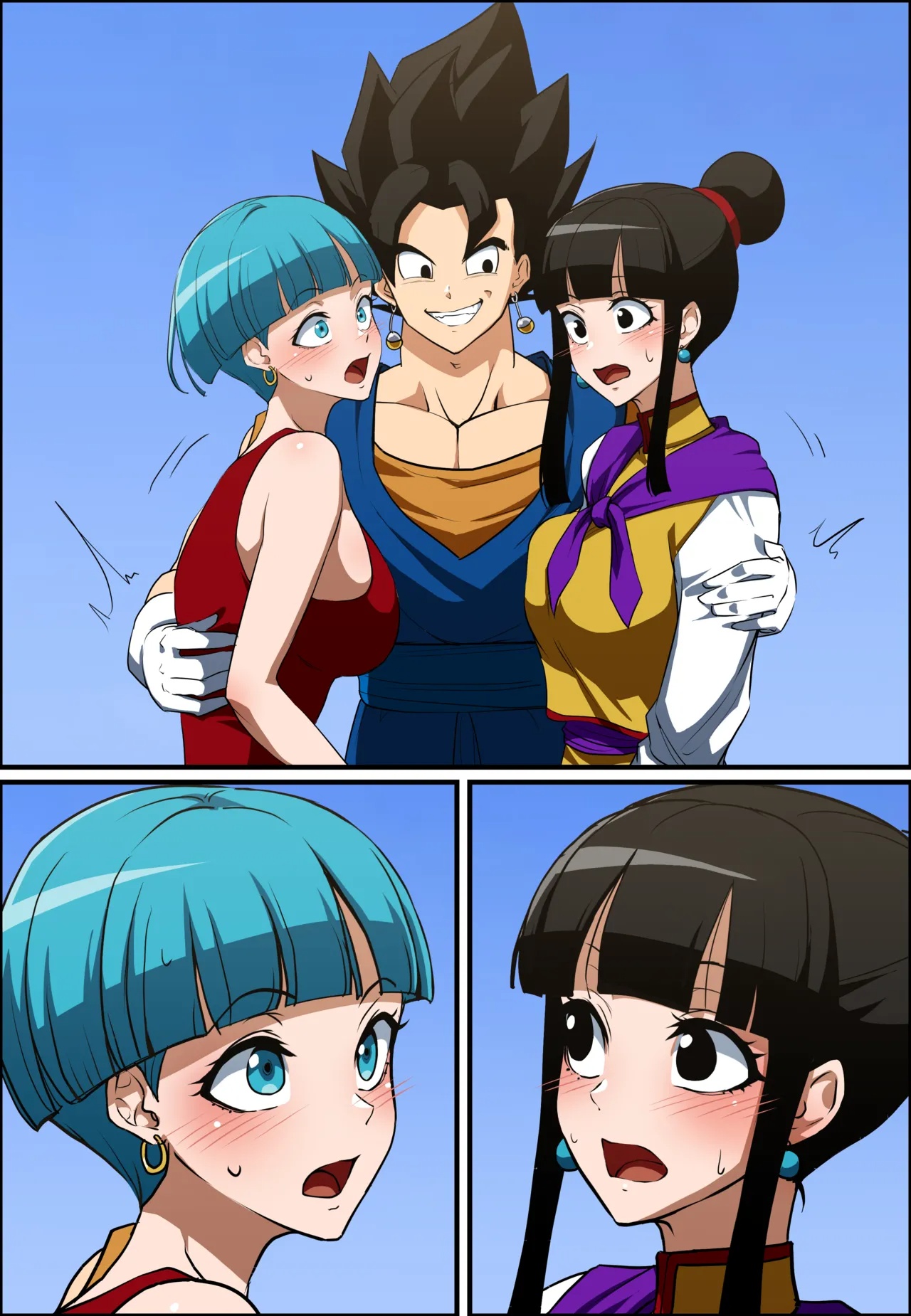 Vegetto x Chichi x Bulma Porn Comics english 07