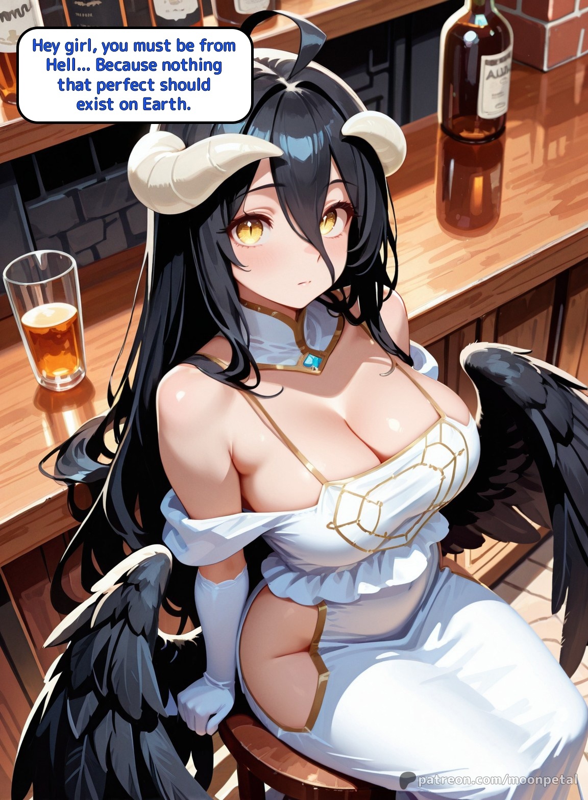 Wanna Make a Bet? Part 6: Albedo Porn Comics english 03
