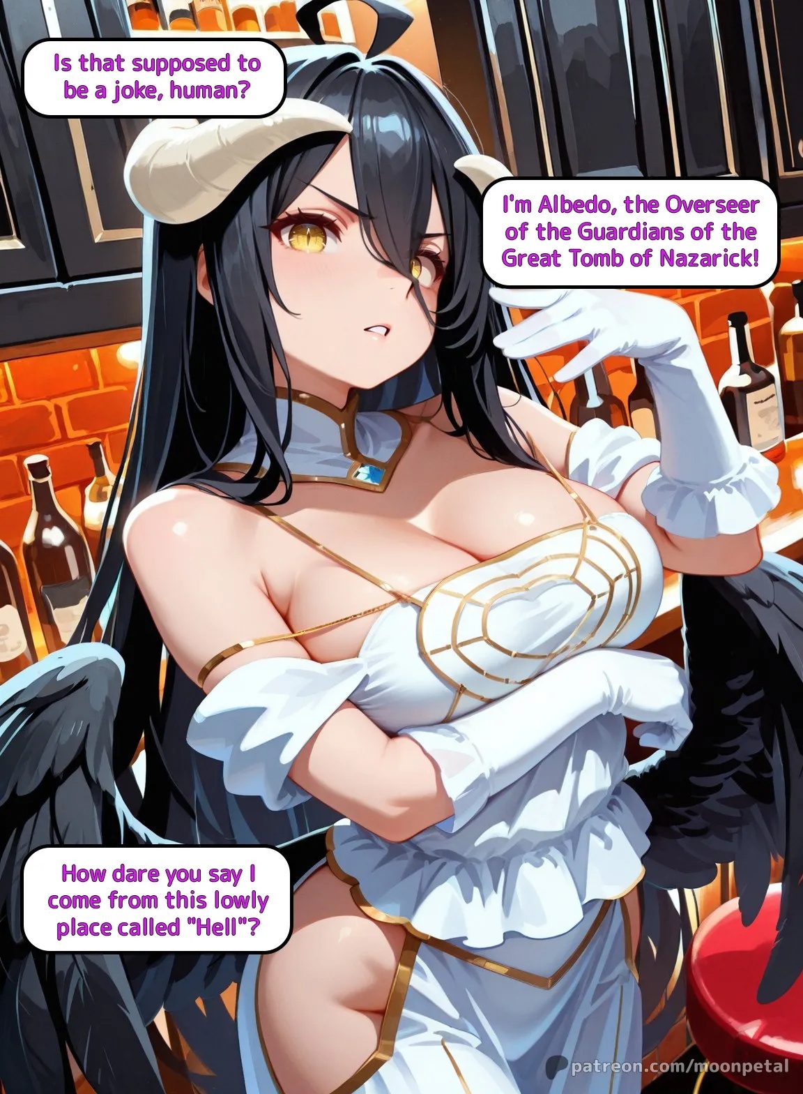 Wanna Make a Bet? Part 6: Albedo Porn Comics english 04