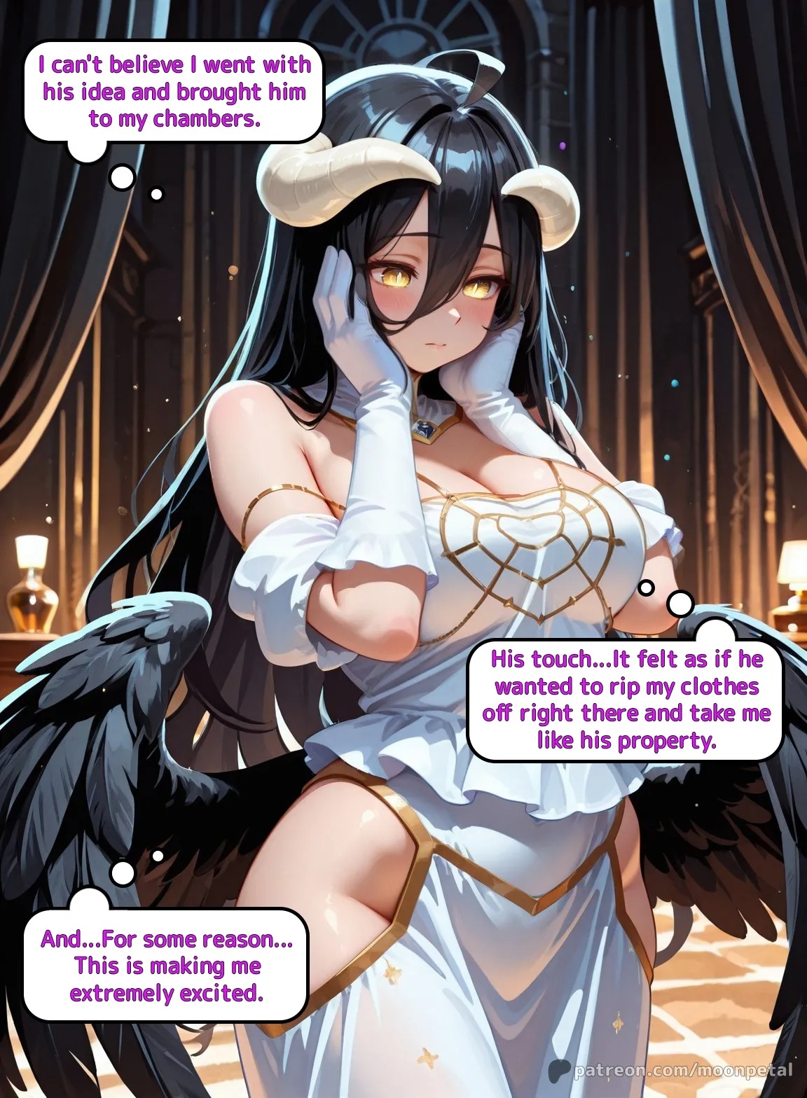 Wanna Make a Bet? Part 6: Albedo Porn Comics english 08