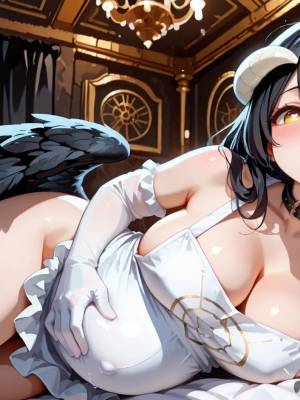 Wanna Make a Bet? Part 6: Albedo Porn Comics english 48