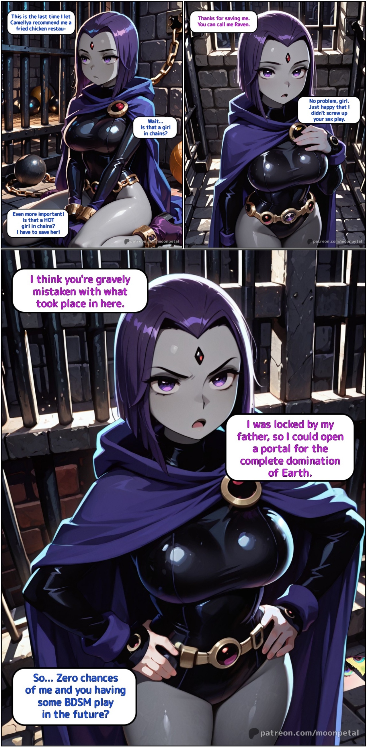 Wanna Make a Bet? Part 8: Raven Porn Comics english 02