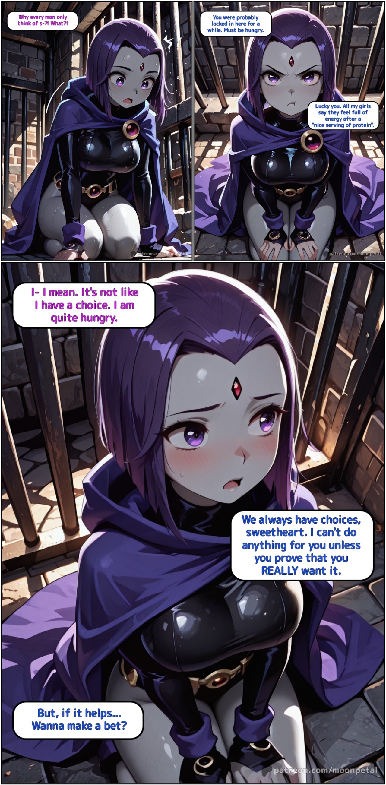 Wanna Make a Bet? Part 8: Raven Porn Comics english 03