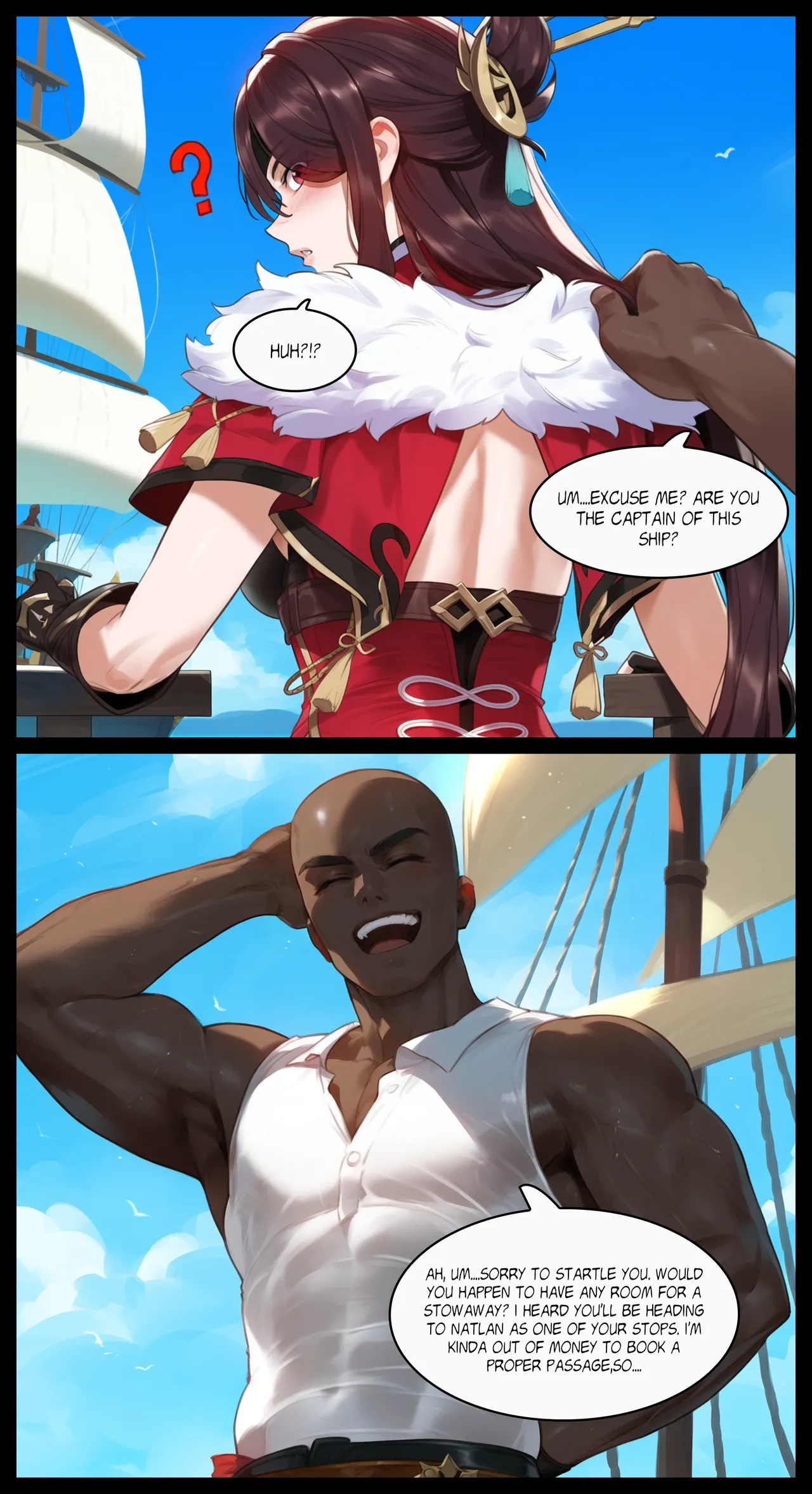 AI Generated: Beidou Porn Comics english 02