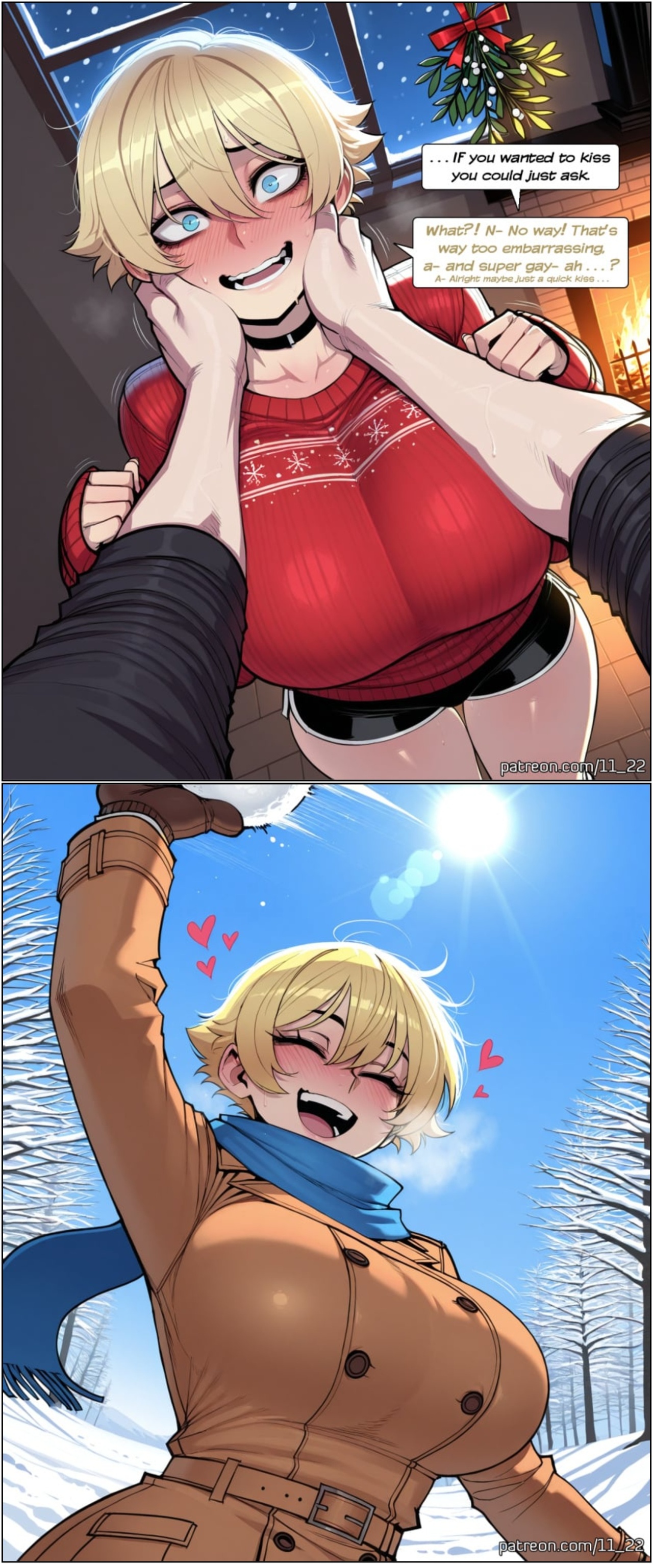 AI generated: Xmas Kris Porn Comics english 05