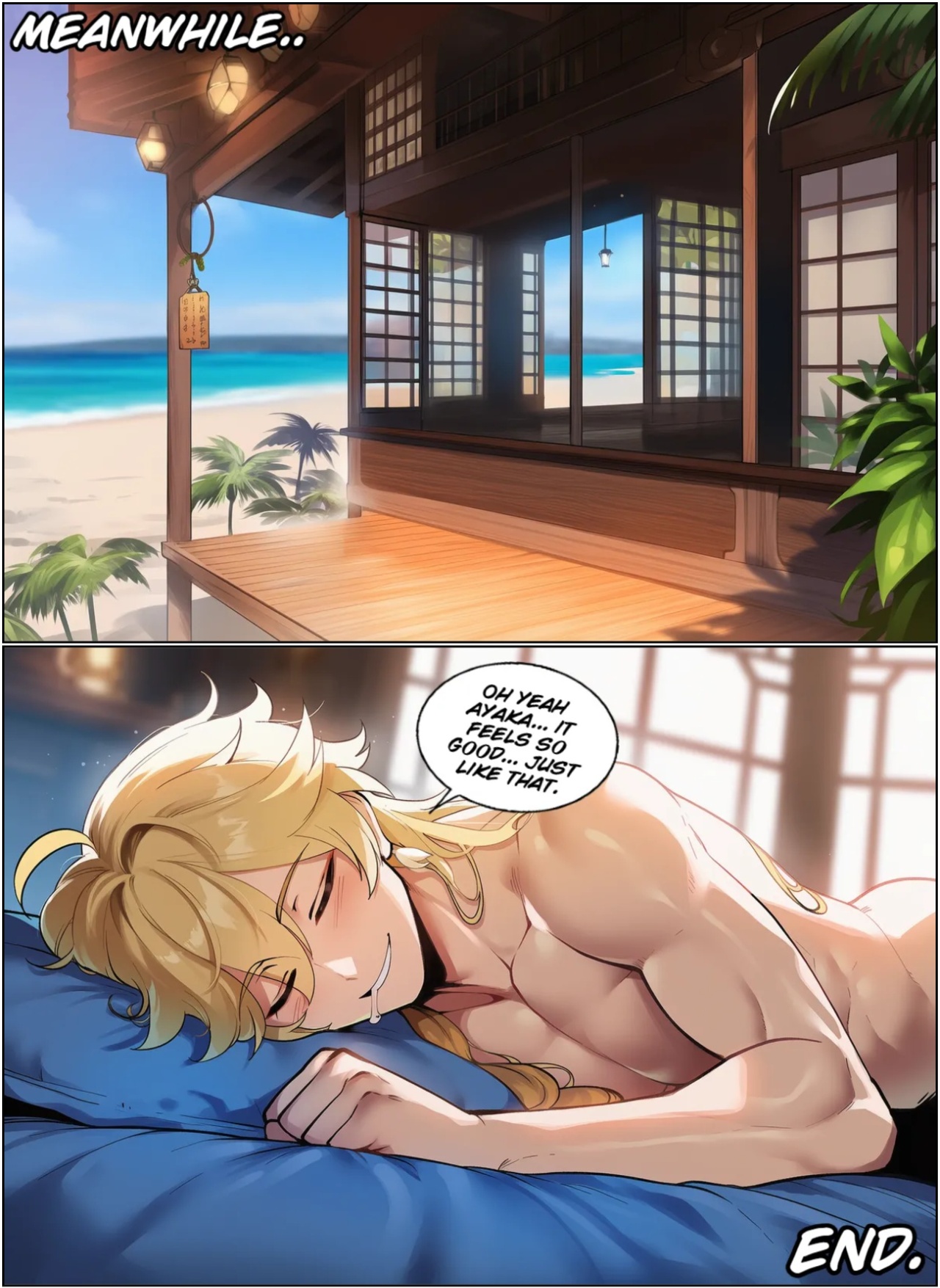 Ayaka's Temptation Porn Comics english 16