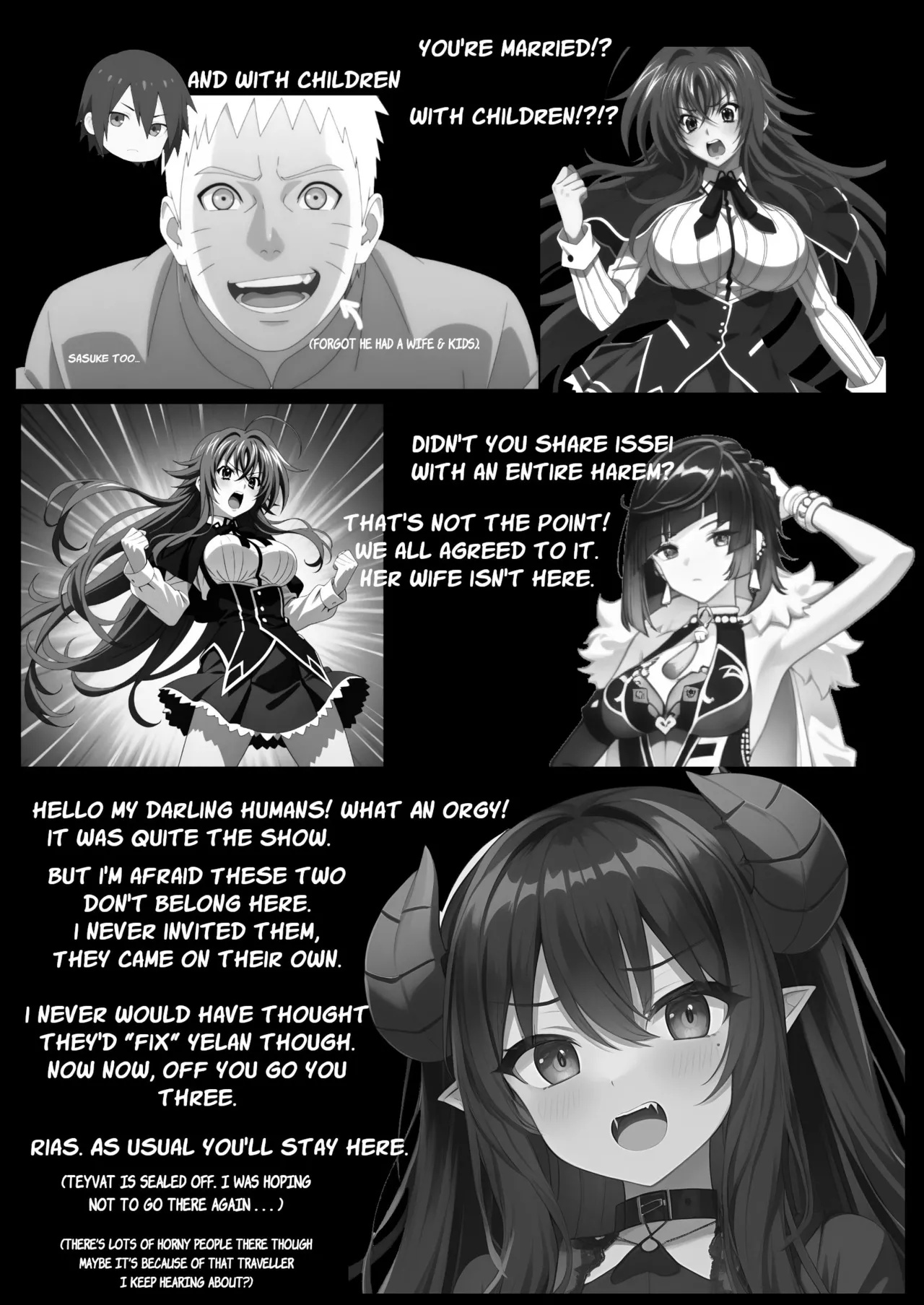 CONVERGED HORNY REALMS: Does This Count As a Foursome? Porn Comics english 43