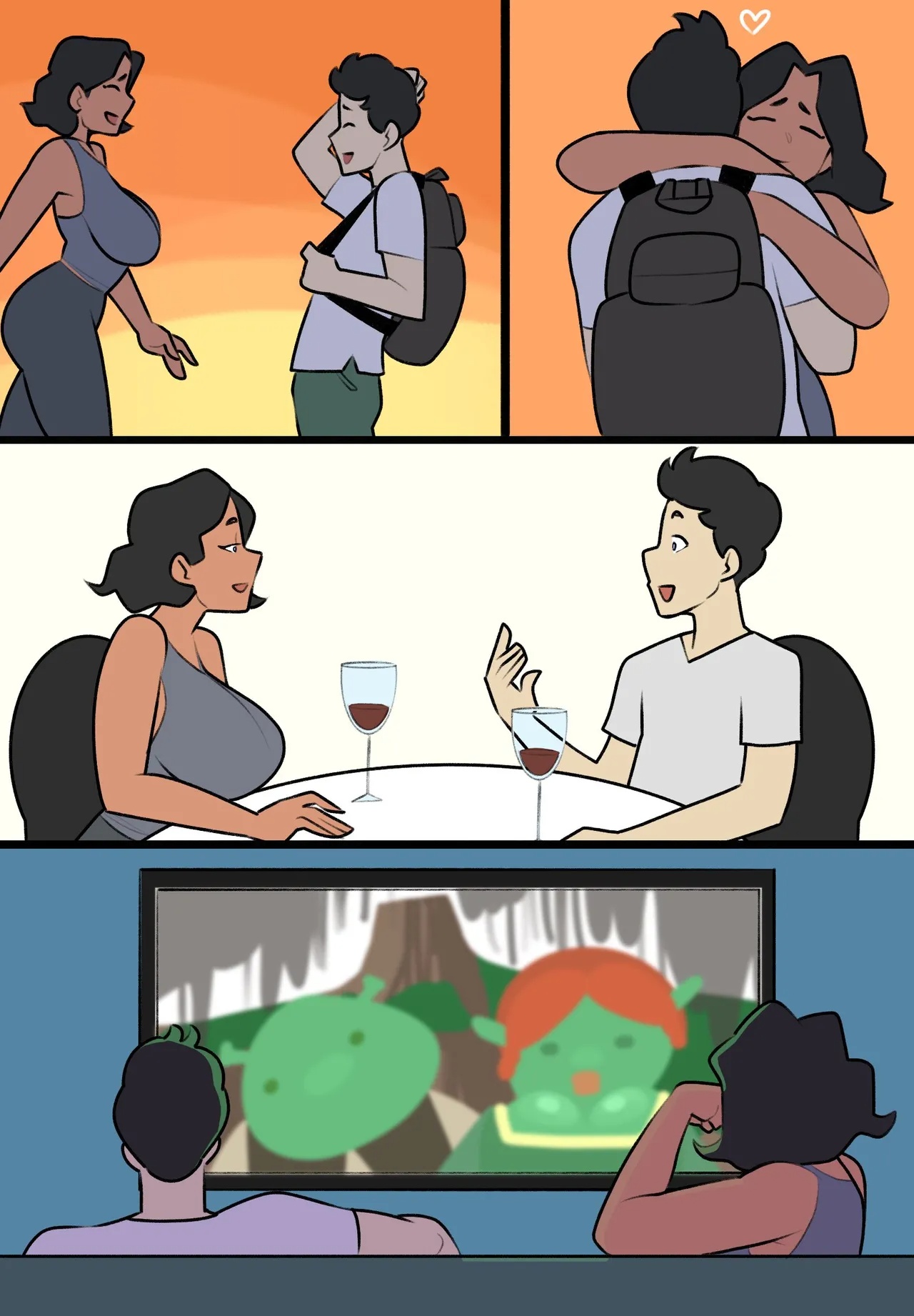 Divorced Aunt Porn Comics english 02