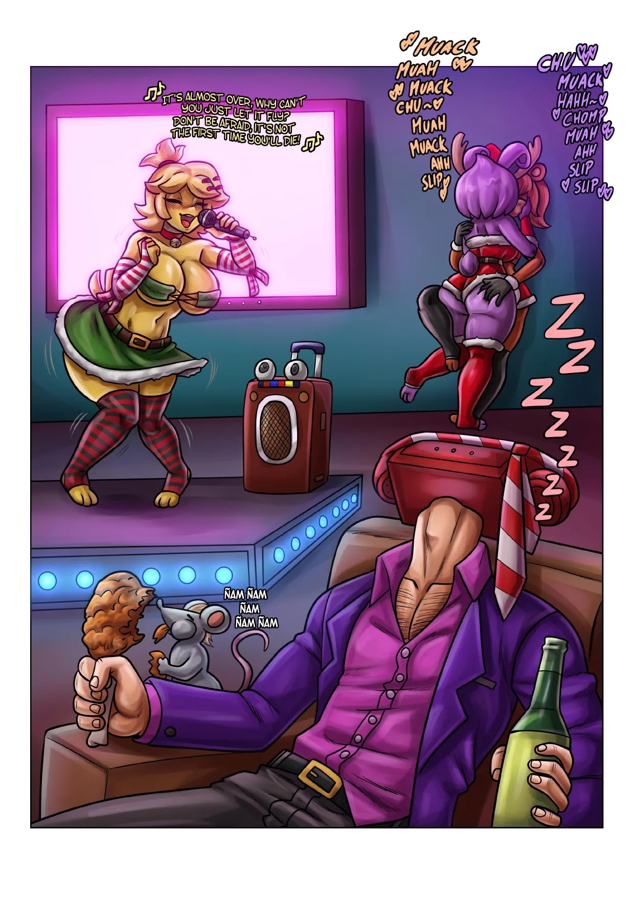 Fap Nights At Frennis Part 7 "THE XMAS OFFER" Porn Comics english 27