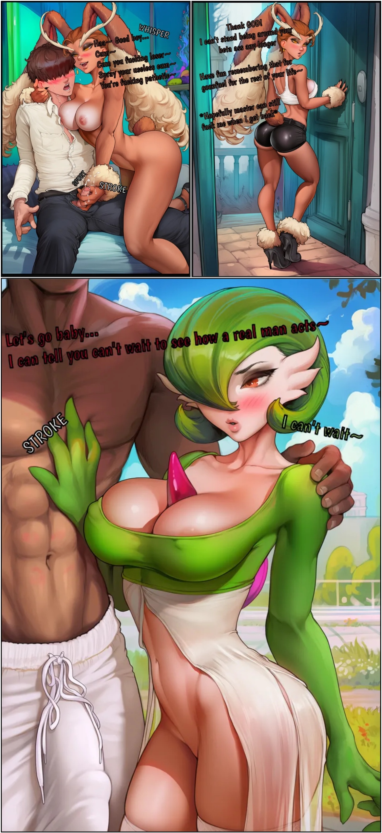 Gardevoir Femdom Corruption Porn Comics english 09