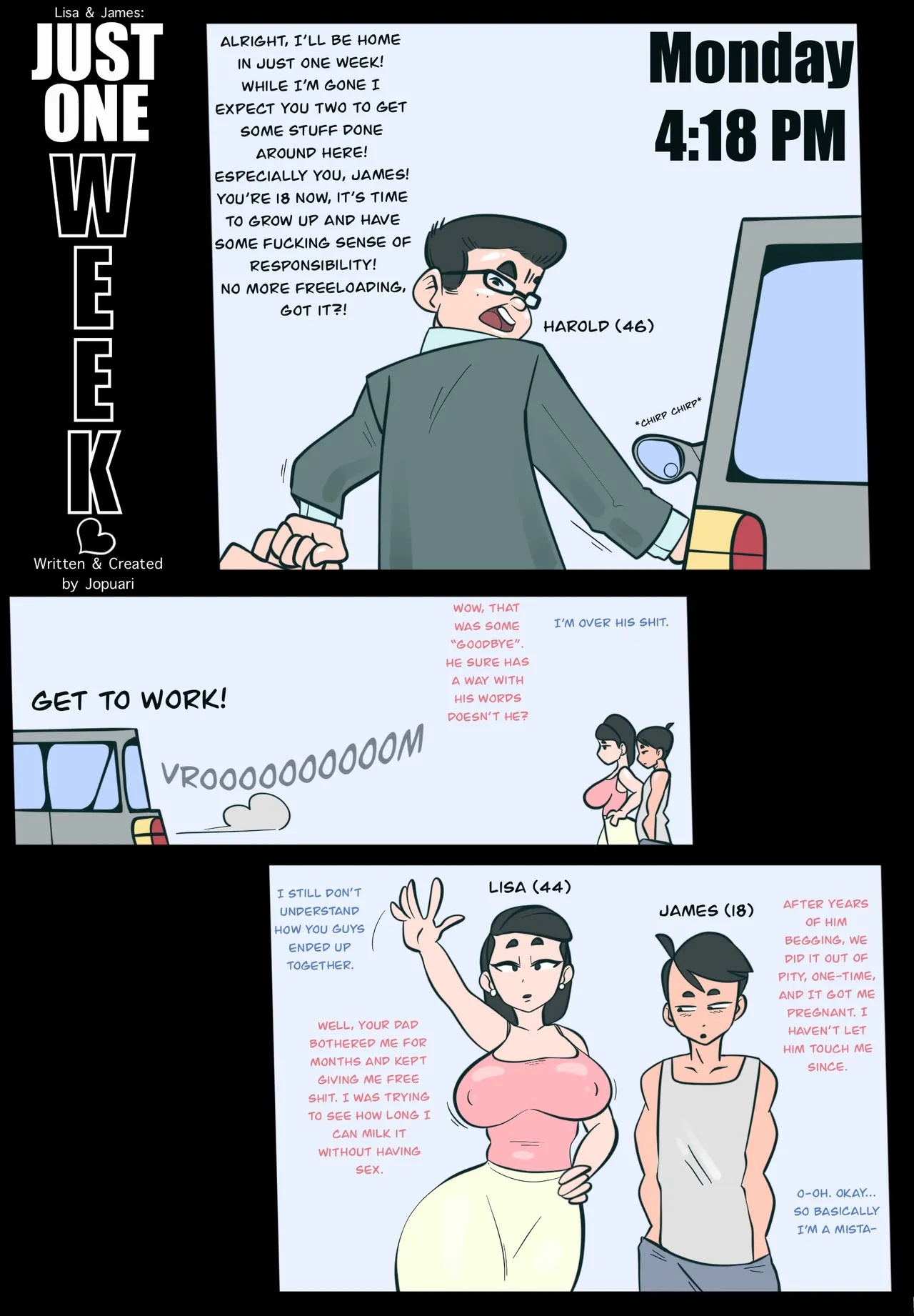 Lisa & James: Just One Week Porn Comics english 03