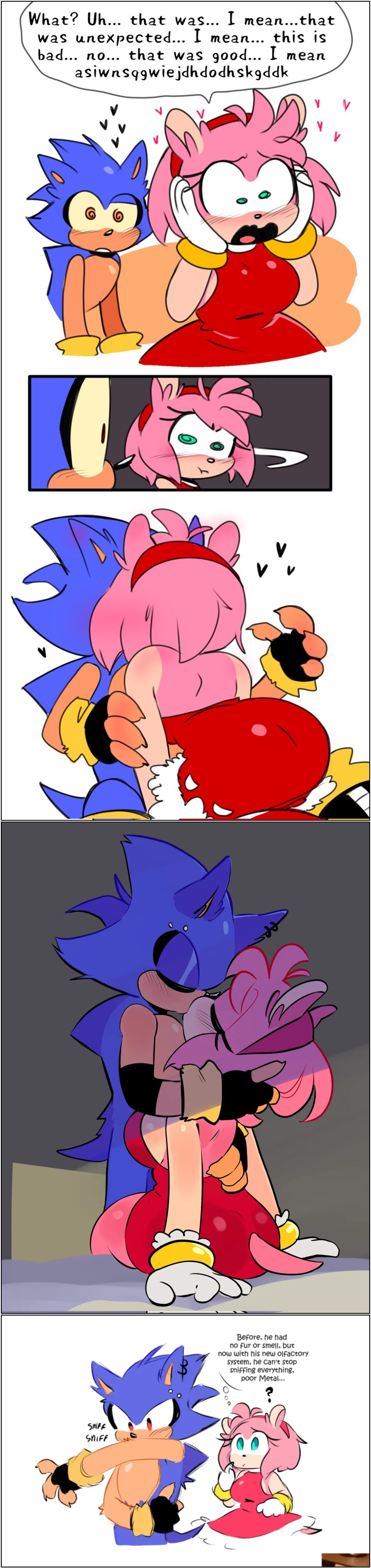 Metal Sonic x Amy Rose Porn Comics english 03