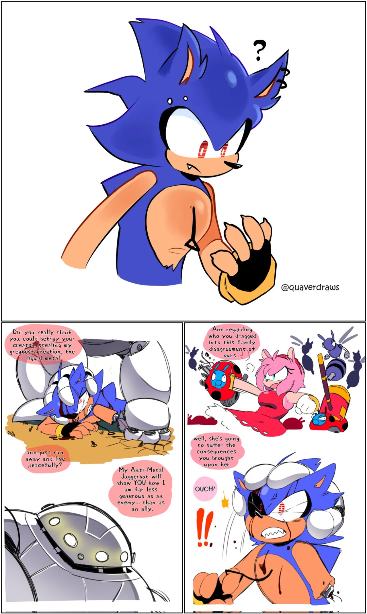 Metal Sonic x Amy Rose Porn Comics english 05