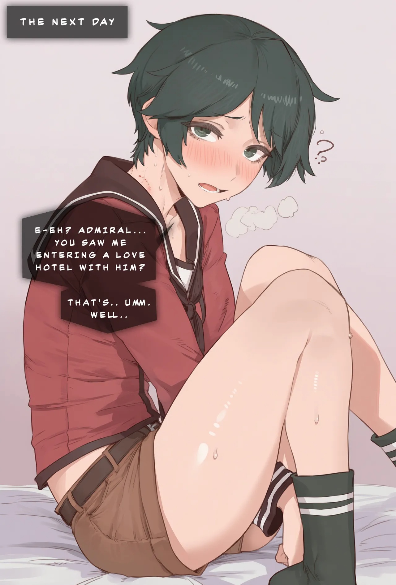 Mogami From Kancolle Makes Admiral Give Up Is Fleet Porn Comics english 02