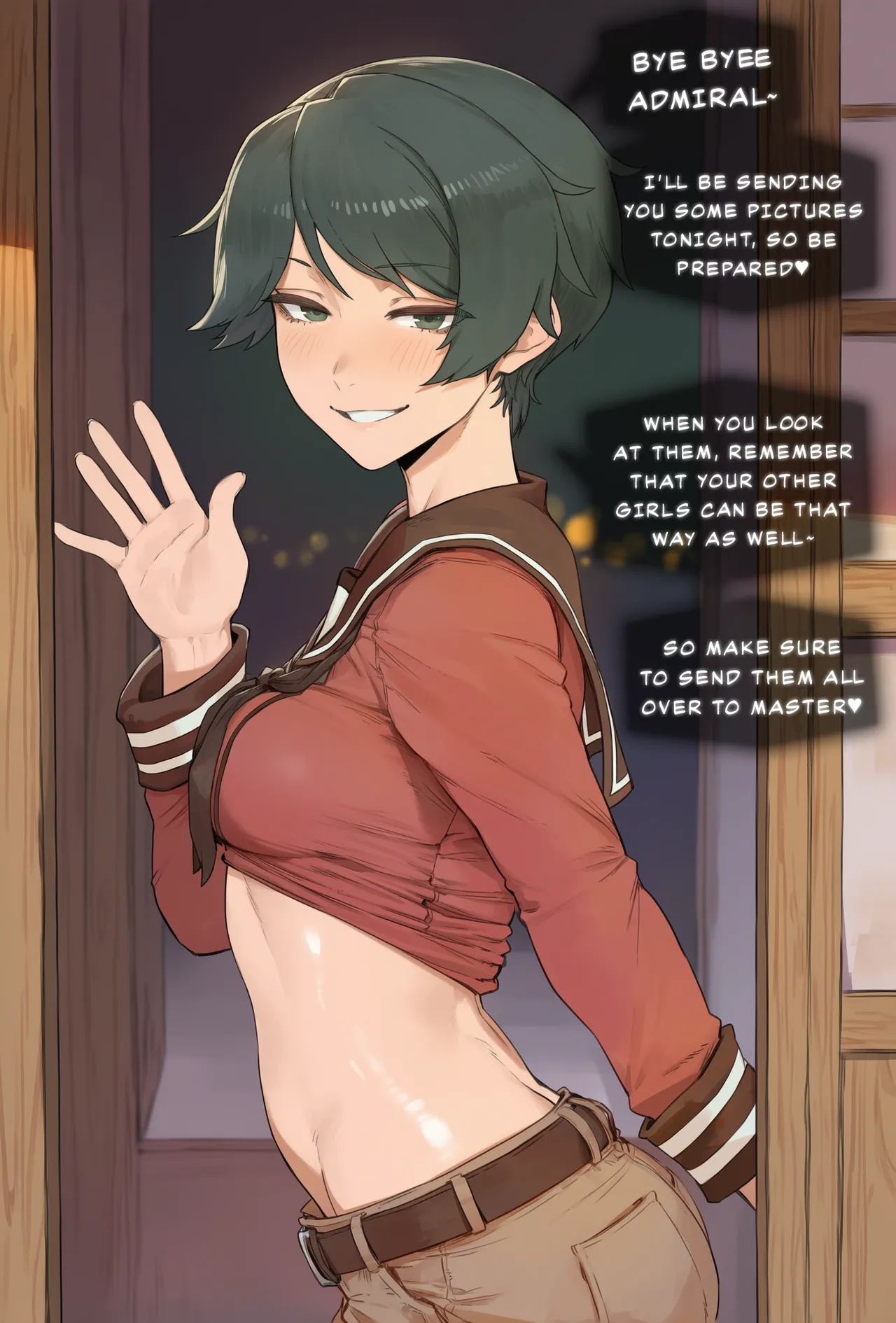 Mogami From Kancolle Makes Admiral Give Up Is Fleet Porn Comics english 13