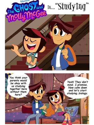 Molly And Ollie In "Studying" 