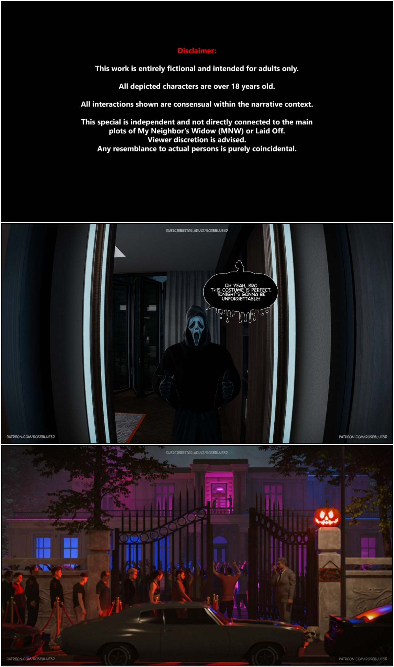 My Neighbor's Widow Part 47.5: Halloween Special Porn Comics english 02