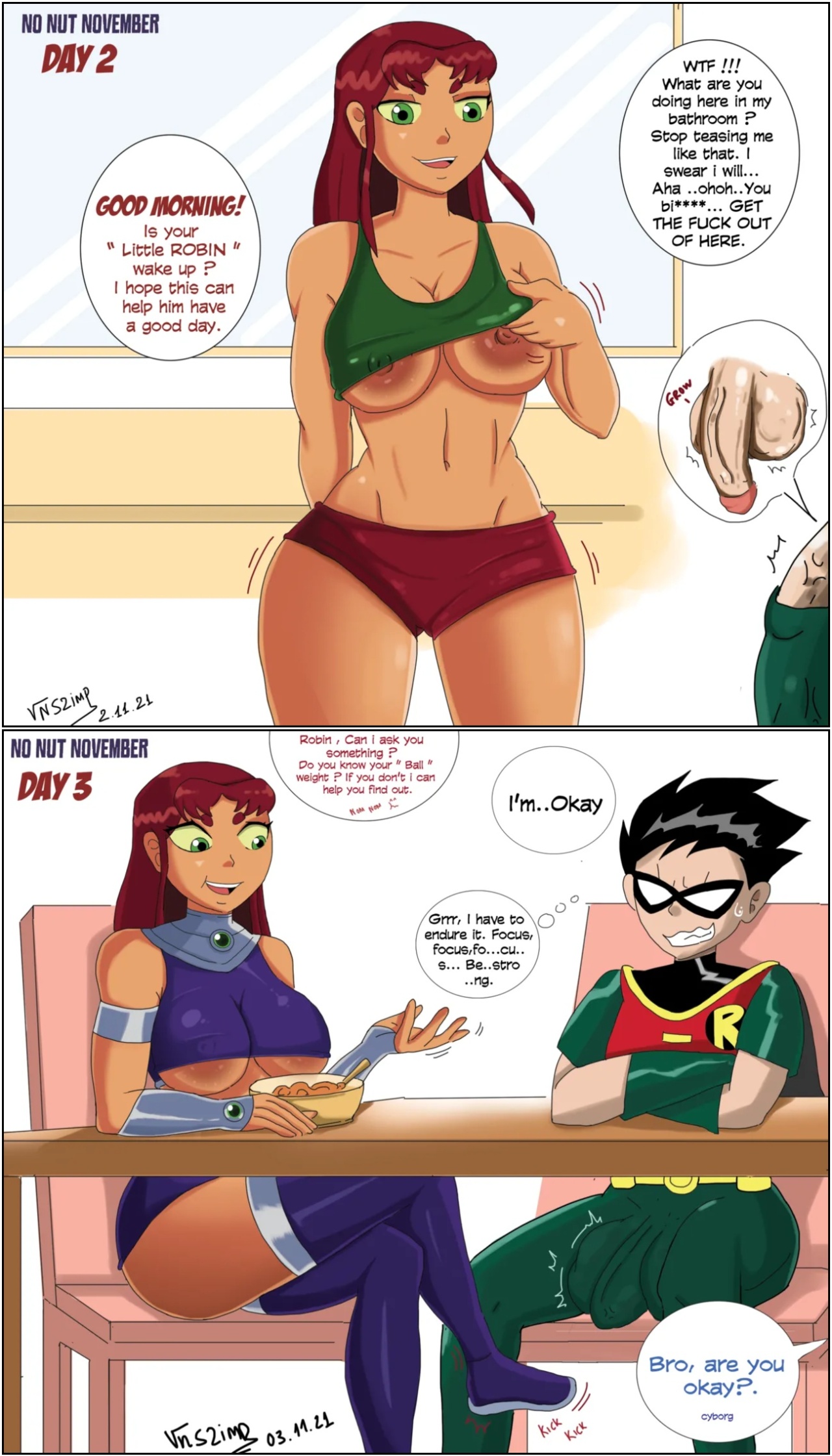 No Nut November By VN Simp Porn Comics english 02