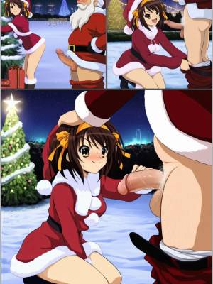 Suzumiya Haruhi And The Milky White Of Christmas Porn Comics english 06