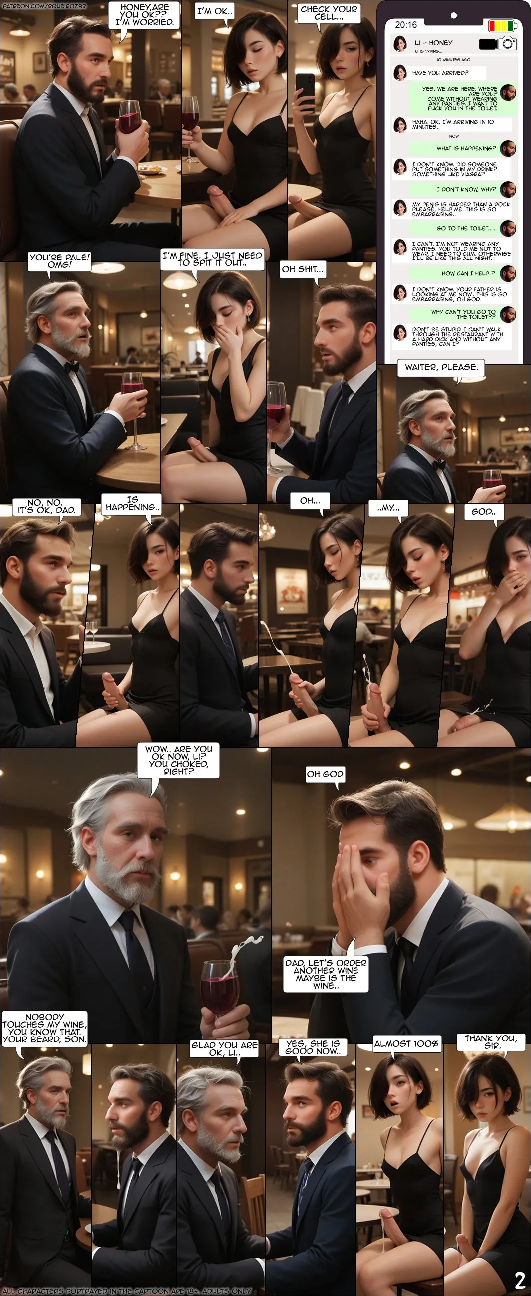 Table For Trouble Porn Comics english 03